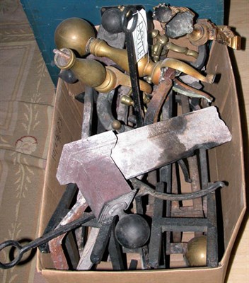 Lot 193 - Miscellaneous Group of Andirons and Fireplace...