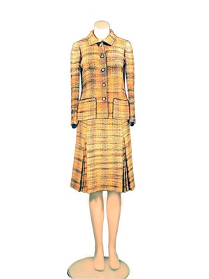 Lot 86 - Chanel Wool and Silk Tweed Suit French, late...