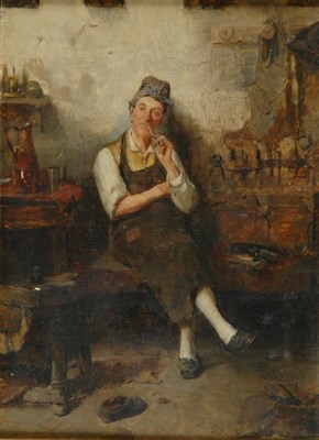 Lot 1192 - Walter Gay 1856-1937 THE COBBLER Signed Walter...