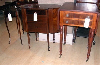 Lot 249 - Two Georgian Style Mahogany Tables; Together...