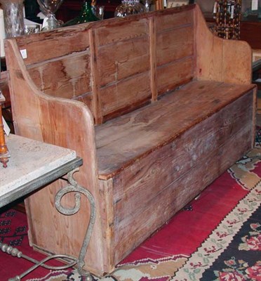 Lot 299 - Provincial Style Pine Settle Length 68 inches.