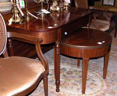 Lot 317 - Georgian Style Mahogany Side Table; Together...