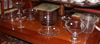 Lot 480 - Miscellaneous Group of Nine Clear Glass...