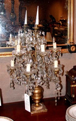 Lot 486 - Louis XV Style Gilt-Metal and Glass Ten-Light...