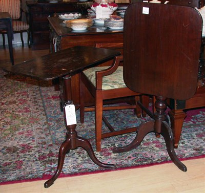 Lot 489 - Two Georgian Style Mahogany Tilt-Top Side Tables