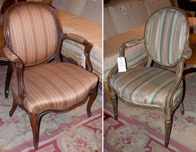 Lot 535 - Two Louis XV Style Fauteuils