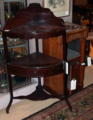 Lot 428 - Victorian Walnut Bedside Cupboard; Together...