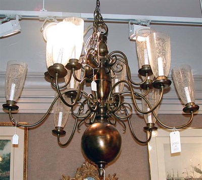 Lot 640 - Dutch Baroque Style Patinated Brass...