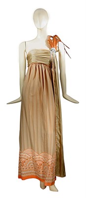Lot 137 - John Bates Silk Empire Gown English, 1970s...