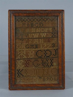 Lot 3169 - Cross Stitch Needlework Sampler With small and...