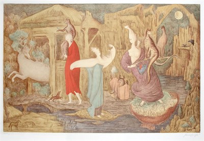 Lot 2166 - Leonora Carrington TUESDAY Color lithograph,...