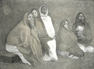 Lot 2307 - Francisco Zuniga GRUPO DE MUJERES (BREWSTER...