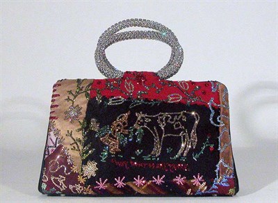 Lot 269 - Judith Leiber Patchwork Embroidered Bag...