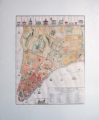 Lot 1125 - [MAP] A PLAN OF THE CITY AND ENVIRONS OF NEW...