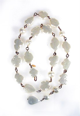 Lot 422 - Chanel Pearlized Amorphous Bead Belt French,...