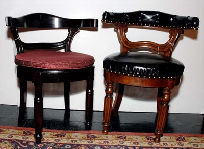 Lot 316 - Continental Walnut Side Chair; Together with a...