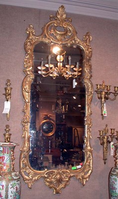 Lot 1614 - Louis XV Style Gilt-Wood Mirror Height 70...