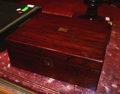 Lot 1308 - Victorian Rosewood Lap Desk