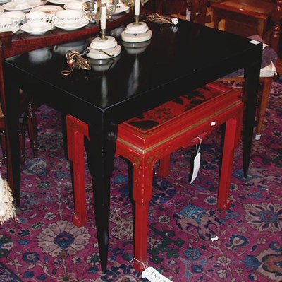 Lot 1243 - Art Deco Style Ebonized Side Table