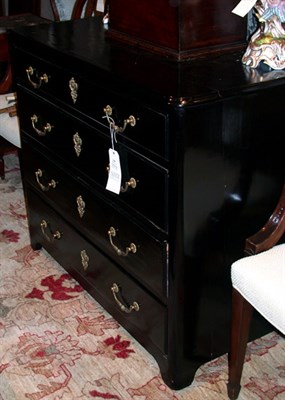 Lot 1460 - Louis Philippe Ebonized Four-Drawer Commode...