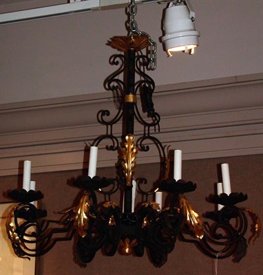 Lot 638 - Louis Philippe Style Wrought Iron and Parcel...