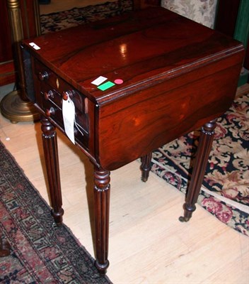 Lot 1611 - Georgian Style Mahogany Drop-Leaf Work Table...