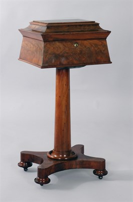 Lot 1236 - William IV Mahogany Tea Poy Height 29 3/4...