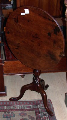 Lot 1275 - Pair of George III Style Mahogany Tilt-Top...