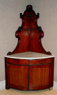 Lot 1112 - Continental Rococo Style Mahogany Corner...