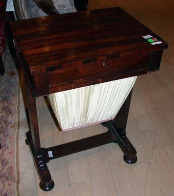 Lot 1636 - William IV Rosewood Work Table Height 29...