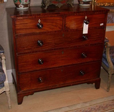 Lot 1648 - Georgian III Style Inlaid Mahogany Chest of...