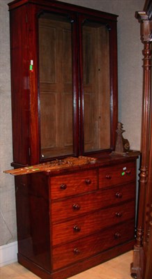 Lot 1271 - Victorian Mahogany Bookcase Cabinet Height 8...
