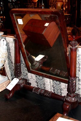 Lot 1436 - Victorian Mahogany Dressing Mirror Height 29...