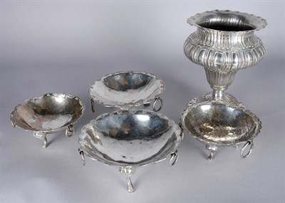 Lot 1469 - South American Silver Urn and Five Small...