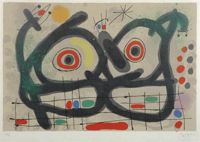 Lot 2250 - Joan Miró LE LEZARD AUX PLUMES D'OR (MOURLOT...