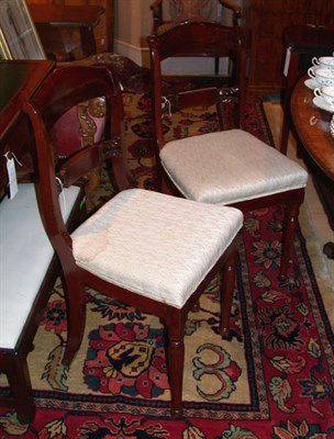 Lot 415 - Set of Six Regency Style Mahogany Dining Chairs