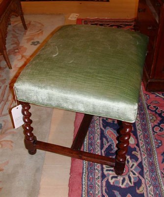 Lot 1287 - Louis XIV Style Walnut Stool Height 19 inches,...