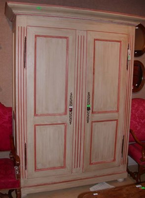 Lot 1292 - Louis XVI Style Painted Armoire Height 7 feet...