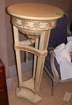 Lot 1662 - Italian Neoclassical Style Marble Top Painted...