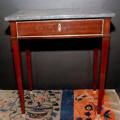 Lot 116 - Louis XVI Style Brass Mounted Marble Top...
