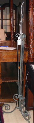 Lot 1323 - Wrought Iron Floor Lamp