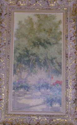 Lot 1012 - Andre Gisson American, 1921-2003 GARDEN SCENE...
