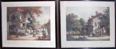 Lot 1117 - Artist Unknown [FARM SCENES] Two color...