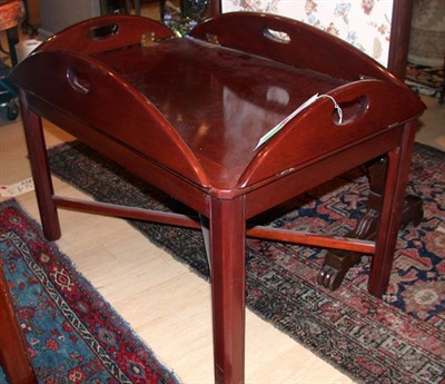Lot 1355 - Mahogany Butler's Tray Coffee Table