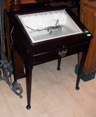Lot 1214 - Queen Anne Style Mahogany Display Case...