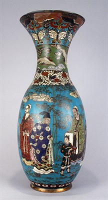 Lot 3354 - Chinese Cloisonne Vase With figural design....