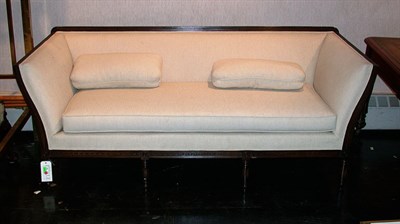 Lot 1176 - Continental Walnut Sofa Length 6 feet 9 inches.