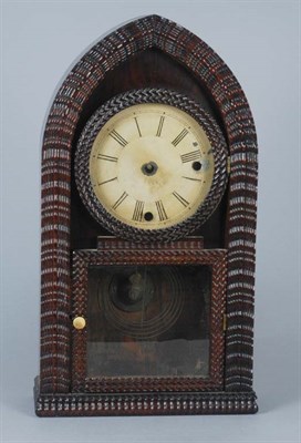 Lot 3159 - Gothic Revival Rosewood Mantel Clock Mid 19th...