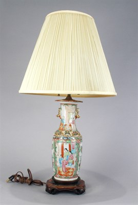 Lot 3298 - Chinese Rose Medallion Porcelain Vase Mounted...