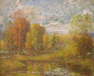 Lot 1065 - E. Maxwell Albert American, b.1890 AUTUMN POOL...